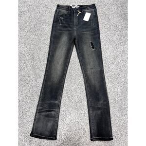 NWT - PTCL High Waist Demi Bootcut Jeans Black  Size 27
